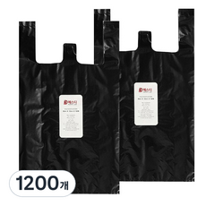 에스디 A급마트용봉투 흑색, 5L, 1200개