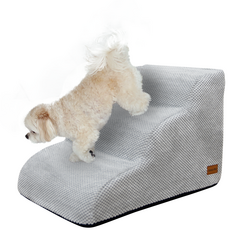 올미오펫 구름패브릭 곡선 강아지 계단, 어반그레이, 1개