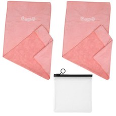 Savina Softfeel 超細纖維運動毛巾, 2個, 粉紅色