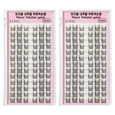 自然單株假睫毛, 皇冠D, 2個