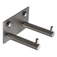 Iwooa 強力黏貼飯店式304不鏽鋼吹風機置物架, 1個, 銀色