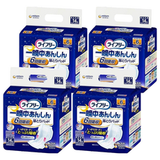 Lifree 來復易 整夜一片超安心 黏貼型成人夜間紙尿褲 男女適用, FREE(onesize), 14片, 4包