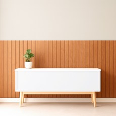 접착식 PS 루바템바보드 셀프 인테리어 벽면 리폼 패널 40 x 100 cm, 1개, TRA-423 네추럴오크