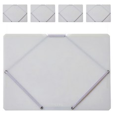 KING JIM CHEERS! 霓虹色文件收納夾 CH2582T-WH 332 x 240 x 8mm, 白色, 5個