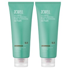 아크웰 감초수 피에이치 밸런싱 포어 클렌징 젤 폼, 160ml, 2개