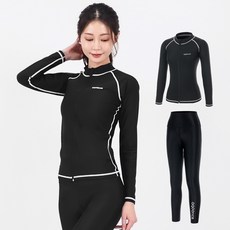 aquatica 女款拉鍊防磨衣高腰水上運動緊身褲 上衣 AQAWJP23004 + 下身 AQAWLE23001 套組