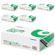 카피어랜드 플라스틱링 100개입, 14mm, 검정색, 6개