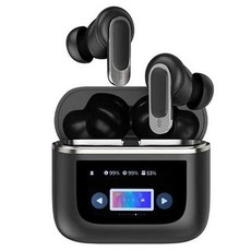 DTAudio Bluetooth ANC主動降噪 ENC通話降噪 入耳式 無線耳機 觸控屏充電盒 黑色 DTA-YX27B