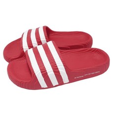 adidas 愛迪達 男女款 ADILETTE 22 拖鞋 IG9259, 紅色 + 白色, 22.5cm