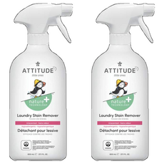 ATTITUDE 艾特優 嬰幼兒衣物去污劑，無香味, 800ml, 2瓶