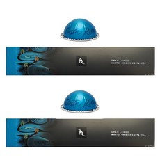 네스프레소 버츄오 마스터 오리진 코스타리카 캡슐커피, 10.5g, 10개입, 2개
