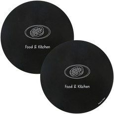 Tamsaa 電磁爐保護墊, Food&Kitchen 黑色, 2個