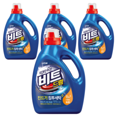 비트 진드기 액체세제 드럼용 본품, 3L, 4개