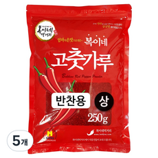 복이네먹거리 고춧가루 보통맛 반찬용 상, 250g, 5개