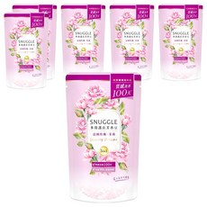 熊寶貝 芳香豆 補充包 法國玫瑰+茉莉, 微膠囊鎖香科技, 持久除異味, 護色防掉色, 300ml, 6包