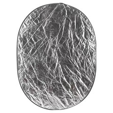 올이즈유 원형 반사판 실버 화이트 90 x 120 cm, 1개