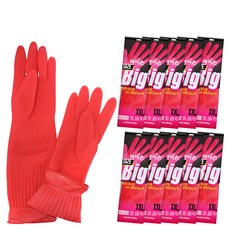 마미손 고무장갑, 레드, 특특대(XXL) 이상, 10개