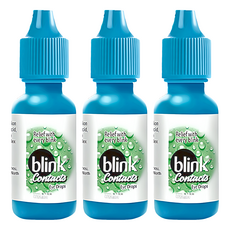 blink 冰藍 高水份隱形眼鏡濕潤液, 10ml, 3瓶