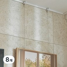 Lifegd100 免釘免鑽孔畫框鋼絲掛繩, 白色, 8個