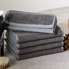 SOFT TOUCH 居家運動毛巾 20 x 100 cm, 煙灰苔蘚, 5個