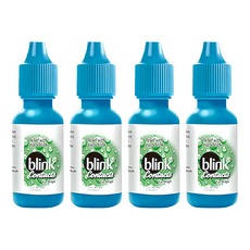 blink 冰藍 高水份隱形眼鏡濕潤液, 10ml, 4瓶