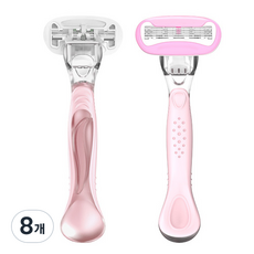 바우마켓 여성용 5중날 면도기, 1개입, 8개