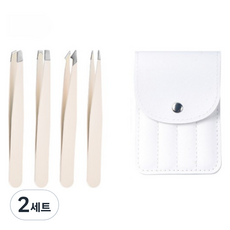 Homebro漸層鑷子鑷子 4種組, 淺綠色, 2組