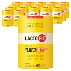 락토핏 정품 골드 80포, 160g, 18개