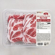 곰곰 보리먹인 캐나다산 목살 구이용, 600g, 1개