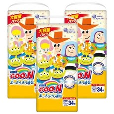 GOO.N 大王 日本製拉拉褲/尿布 迪士尼, 2XL, 102片