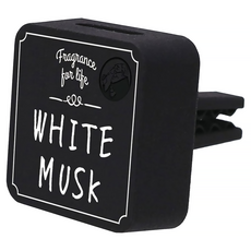 John's Blend 車用芳香劑 方形夾式 - 白麝香 主體+補充錠1入, 1個