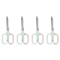 누사인 파스텔 투톤 가위 NS055, 그린, 4개