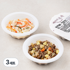 베이비본죽 반찬 뿌리 채소 한우찜 100g + 크래미 어니언 볶음 100g B세트, 200g, 3세트