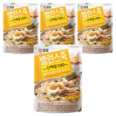 샘표 밸런스죽 능이누룽지닭백숙죽, 420g, 4개