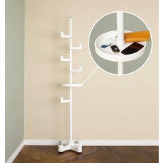 韓國 LIVING STAR 現代立式衣架Plus, 白色