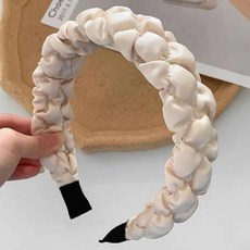 디멜디 엠보싱 프릴 스티치 헤어밴드