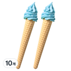 스위트 아이스크림 지우개, 블루, 10개