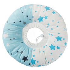 伊莉莎白圈太陽花, 防舔防咬, 術後保護, 柔軟舒適, 可調整鬆緊, 不同尺寸, L, 藍色星星, 1個