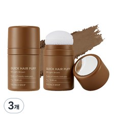 더페이스샵 퀵 헤어 퍼프 7g, 0 (3호) Light brown, 3개