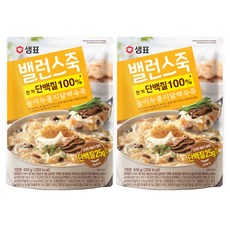 샘표 밸런스죽 능이누룽지닭백숙죽, 420g, 2개