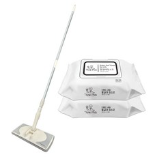 ThinkPick World Clean Coco 拖把 + 濕拖布 大型 2入套裝, 1套
