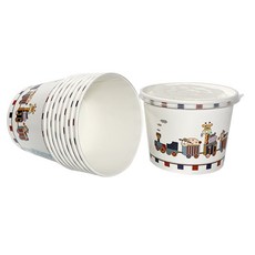 免洗紙碗/紙湯杯/湯碗 Set, KY-850(8511)紙湯杯蓋, 50入±3/包, 耐温度120℃, 50個, 1組