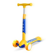 ZOKO LED折疊滑板車 IQOO SCOOTER, 黃色 藍色