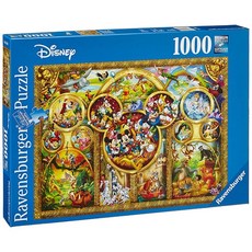 Ravensburger 維寶 迪士尼拼圖, 經典迪士尼主題畫, 1000片, 1盒