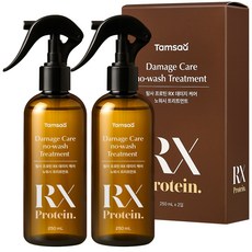 프로틴 RX 데미지 케어 노워시 헤어트리트먼트, 2개, 250ml