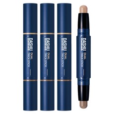 DASHU 男仕雙頭遮瑕修容棒, Light, 3入