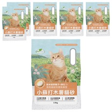 ECO Clean 小蘇打木薯貓砂 沸石, 6個, 2.5kg, 無香精
