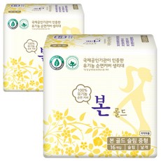 OCBON 本恩 金牌薄款蝶翼衛生棉, M號(25cm), 16片, 2包