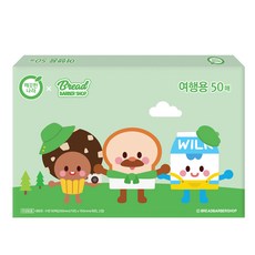 깨끗한나라 브레드이발소 여행용 티슈, 50개입, 1개