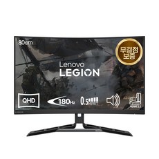 레노버 QHD 게이밍 180Hz 커브드 무결점 모니터, 80cm, R32qc-30 67C8GAC1KR